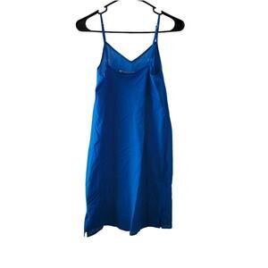 00 Etcetera bright blue slip dress